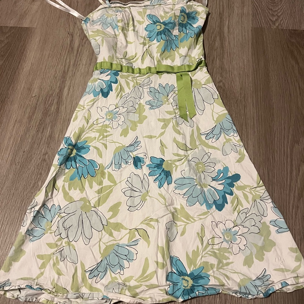 Floral Sundress with Green Accents Size 5